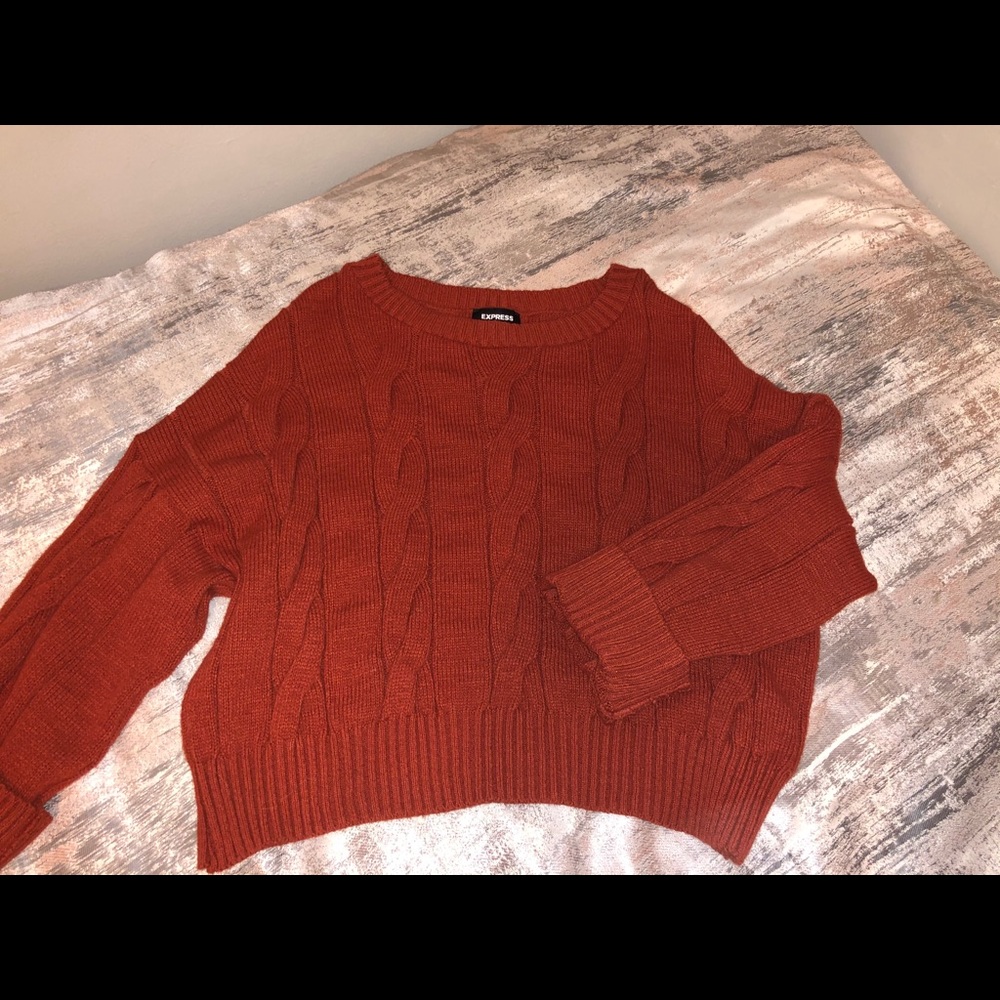 Express cropped sweater